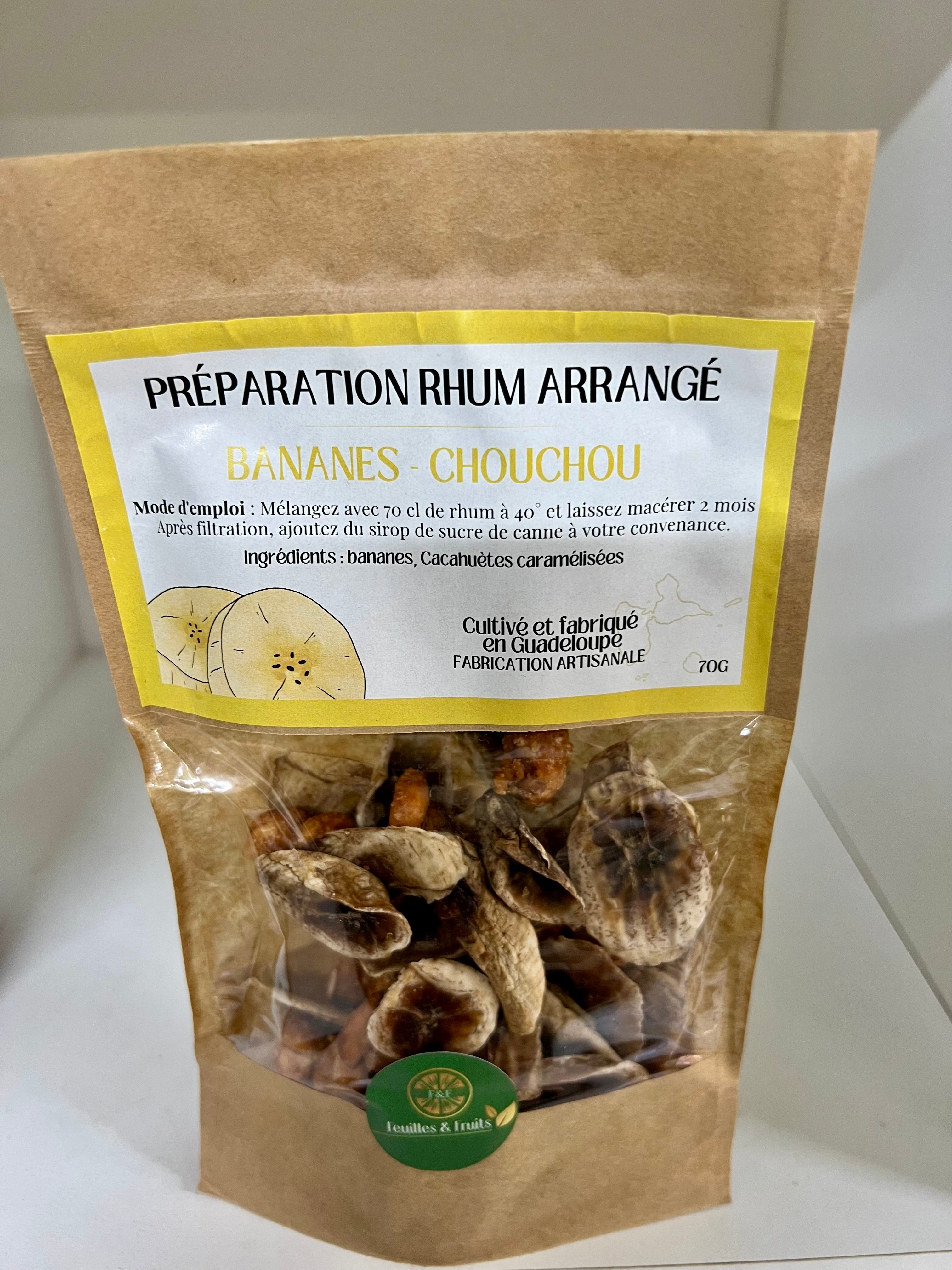 Préparation Rhum Arrangé « Bananes Chouchou »