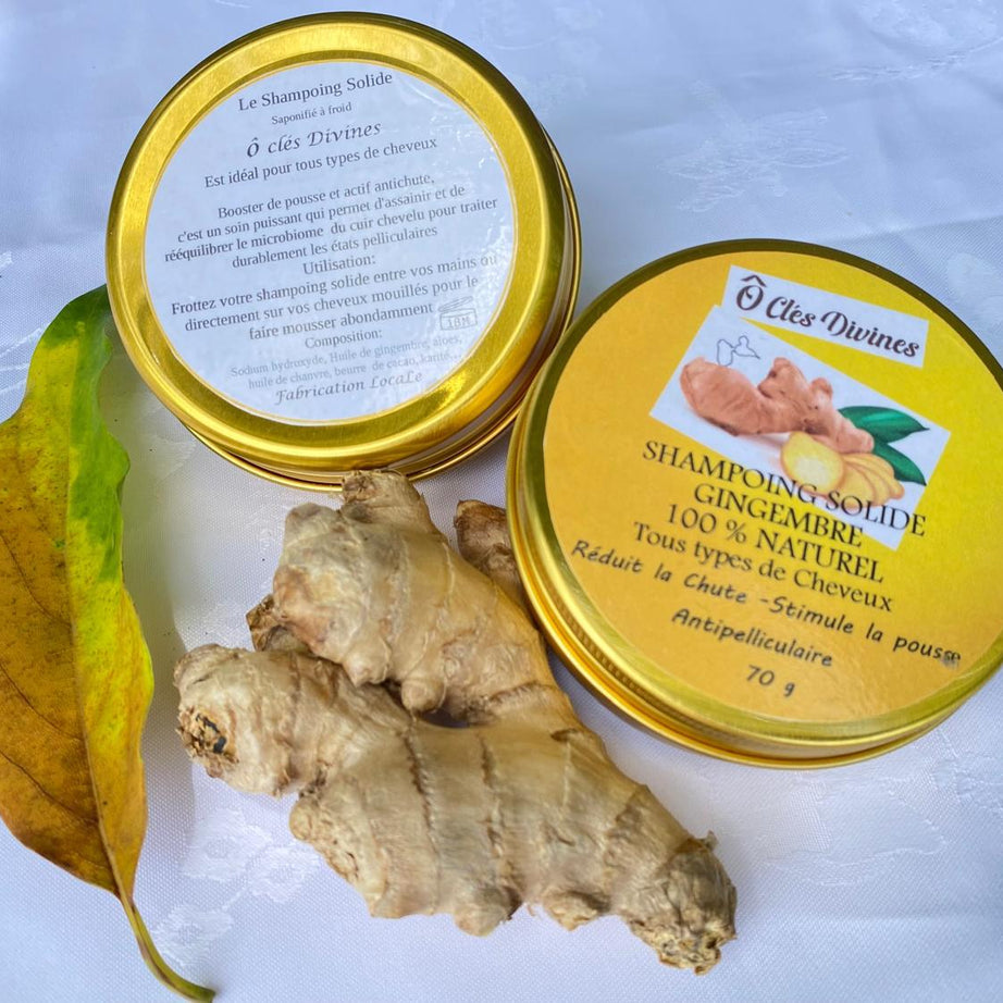 SHAMPOING SOLIDE GINGEMBRE 100% NATUREL