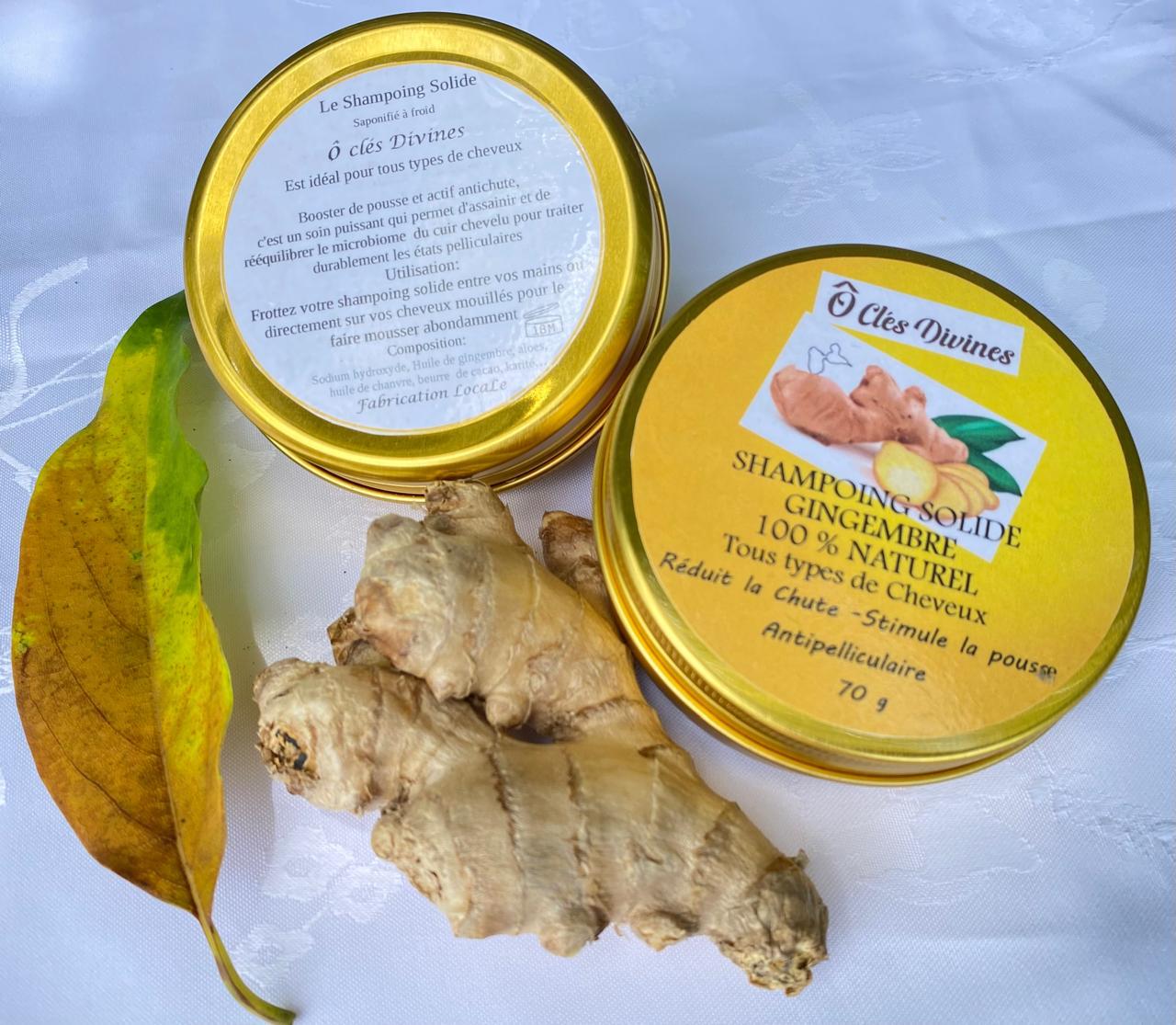 SHAMPOING SOLIDE GINGEMBRE 100% NATUREL