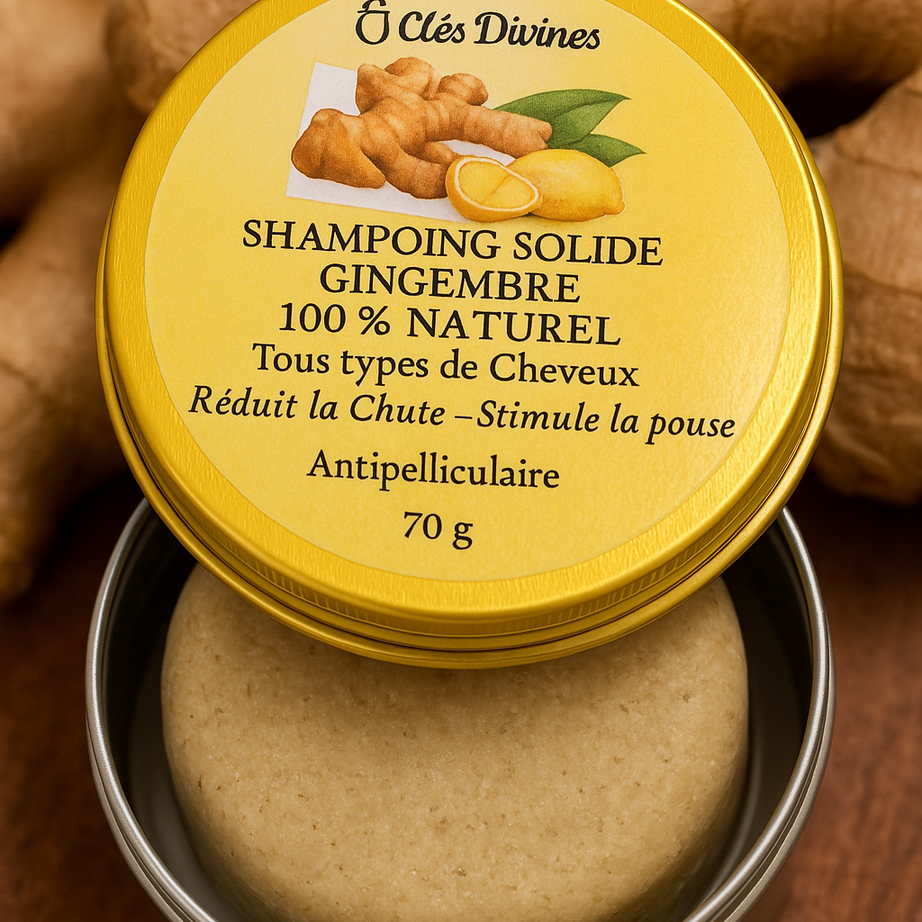 SHAMPOING SOLIDE GINGEMBRE 100% NATUREL