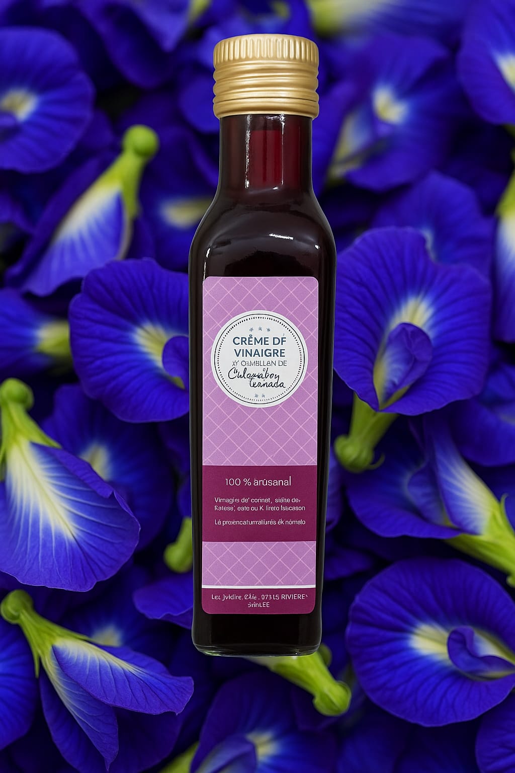 Crème de vinaigre Clitoria Basilic